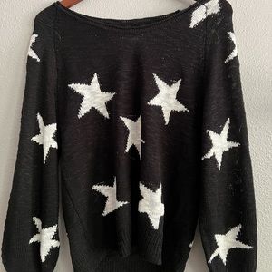 Black and White Star Sweater